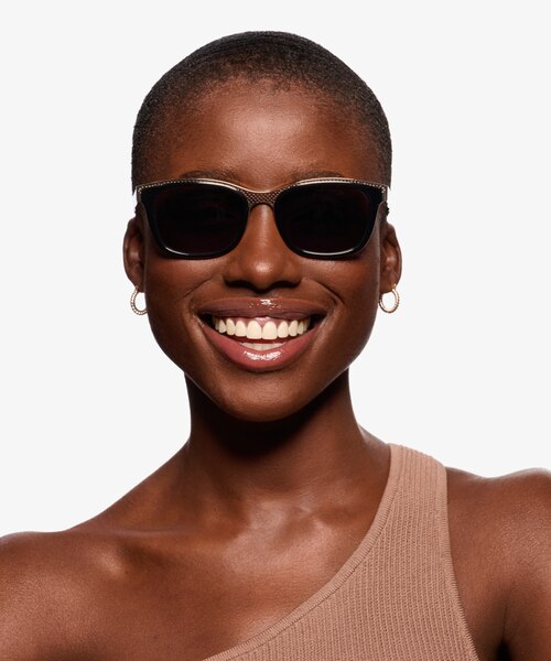 Solis Black Gold AcetateSunglass Frames for Women from EyeBuyDirect