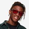 Tenacity Solid Black MetalSunglass Frames for Men from EyeBuyDirect