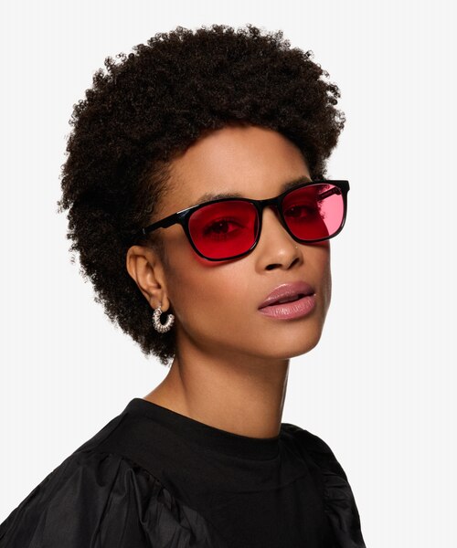 Tenacity Solid Black MetalSunglass Frames for Women from EyeBuyDirect