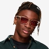 Tenacity Crystal Nude MetalSunglass Frames for Men from EyeBuyDirect