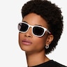 Tenacity Solid White MetalSunglass Frames for Women from EyeBuyDirect