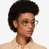 Genevieve Milky Cream Tortoise AcetateSunglass Frames for Women from EyeBuyDirect