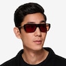Valley Noir AcétateSoleil de Lunette de vue pour Hommes d'EyeBuyDirect