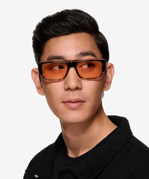 Valley Crystal Tortoise AcetateSunglass Frames for Men from EyeBuyDirect