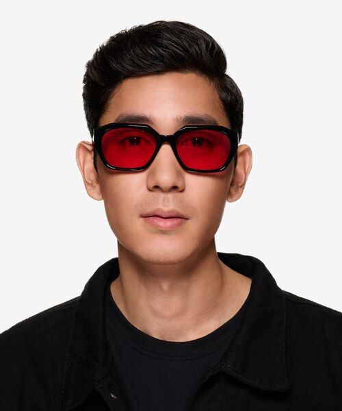 Spritz Black AcetateSunglass Frames for Men from EyeBuyDirect