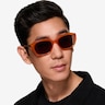 Spritz Orange AcétateSoleil de Lunette de vue pour Hommes d'EyeBuyDirect
