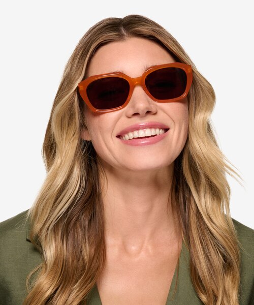 Spritz Orange AcétateSoleil de Lunette de vue pour Femmes d'EyeBuyDirect