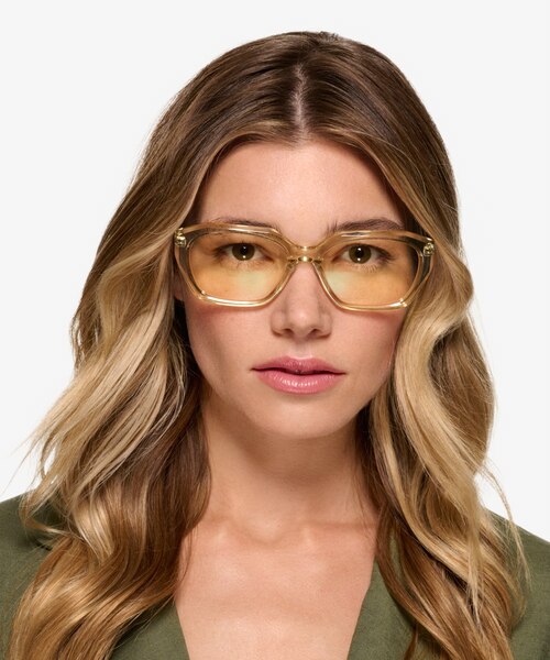 Spritz Yellow Translusant AcetateSunglass Frames for Women from EyeBuyDirect