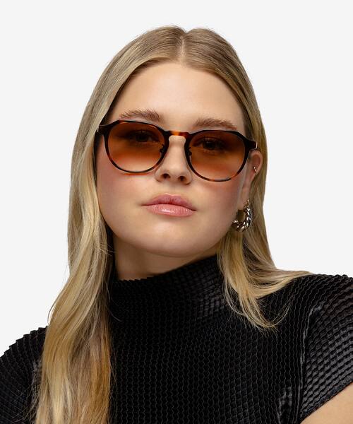 Tortoise Aim -  Acetate Sunglasses