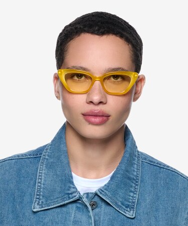 Yellow Suzanne -  Acetate Sunglasses