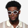 Adel White AcetateSunglass Frames for Men from EyeBuyDirect