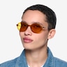 Adel Clear Orange AcetateSunglass Frames for Women from EyeBuyDirect