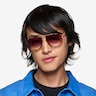 Mortar Tortoise AcetateSunglass Frames for Men from EyeBuyDirect
