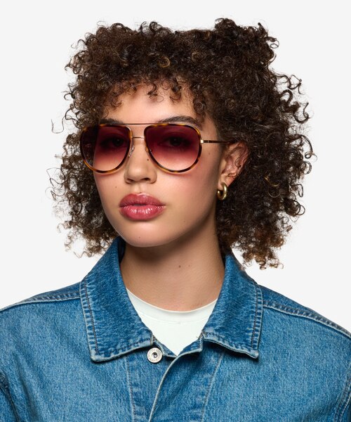 Mortar Tortoise AcetateSunglass Frames for Women from EyeBuyDirect