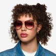 Mortar Tortoise AcetateSunglass Frames for Women from EyeBuyDirect