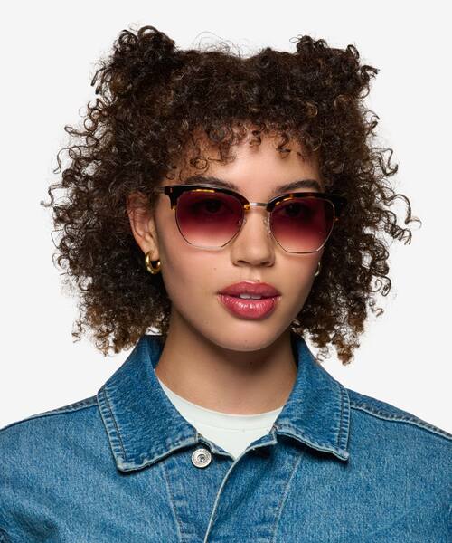 Tortoise Gold Inlay -  Acetate Sunglasses
