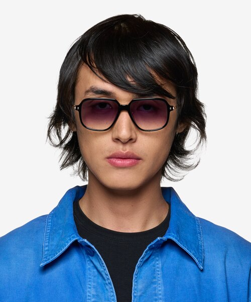 Stitch Black AcetateSunglass Frames for Men from EyeBuyDirect