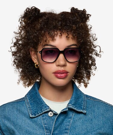 Black Stitch -  Acetate Sunglasses