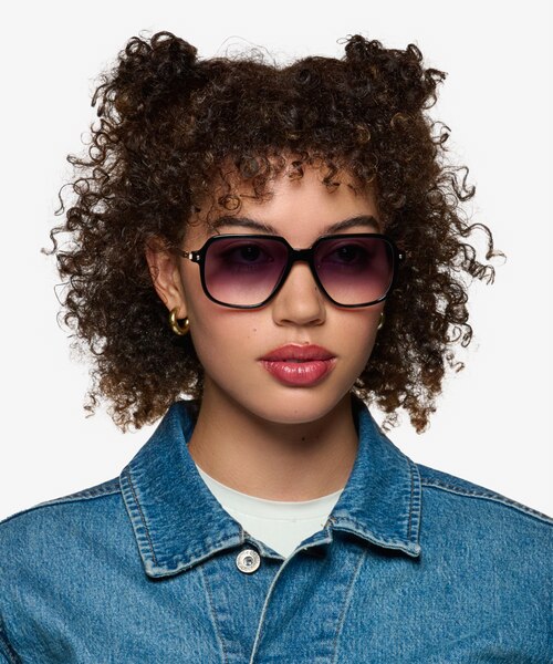 Stitch Black AcetateSunglass Frames for Women from EyeBuyDirect