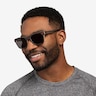 Bosk Striped Wood Eco-friendlySunglass Frames for Men from EyeBuyDirect