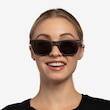 Bosk Striped Wood Mixed WoodSunglass Frames for Women from EyeBuyDirect