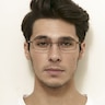Conthey Brown TitaniumEyeglass Frames for Men from EyeBuyDirect