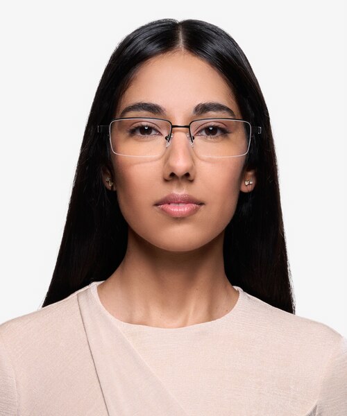Aron Black TitaniumEyeglass Frames for Women from EyeBuyDirect