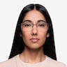 Aron Black TitaniumEyeglass Frames for Women from EyeBuyDirect