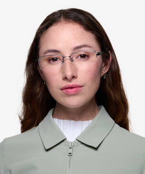 Emerge Gunmetal TitaniumMontures de lunettes de vue pour Femmes d'EyeBuyDirect