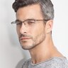 Hatch Gunmetal TitaniumEyeglass Frames for Men from EyeBuyDirect