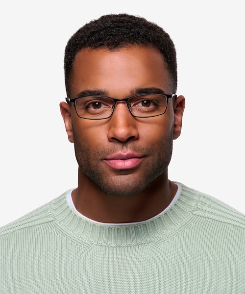 Present Black TitaniumEyeglass Frames for Men from EyeBuyDirect