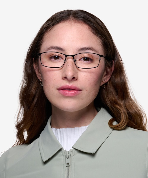 Present Black TitaniumEyeglass Frames for Women from EyeBuyDirect