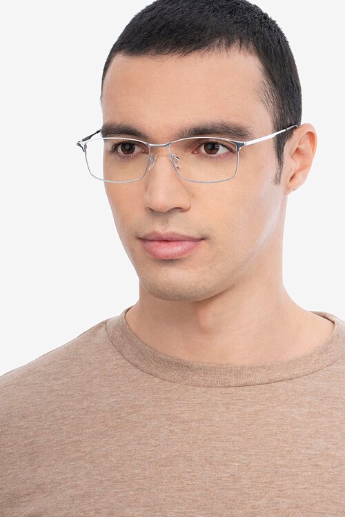 Constant Silver TitaniumEyeglass Frames for Men from EyeBuyDirect