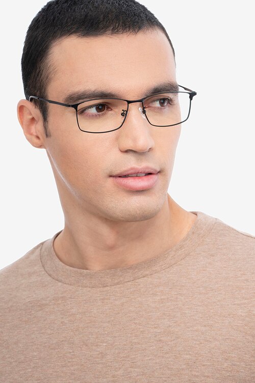 Constant Noir TitaniumMontures de lunettes de vue pour Hommes d'EyeBuyDirect