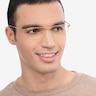 Fielder Gold TitaniumEyeglass Frames for Men from EyeBuyDirect