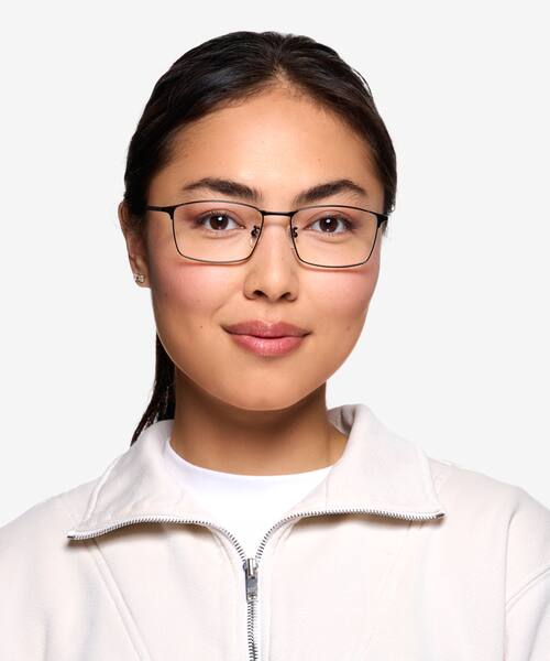 Black Decider -  Titanium Eyeglasses