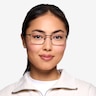 Decider Black TitaniumEyeglass Frames for Women from EyeBuyDirect