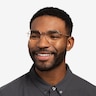 Comet Or rose TitaniumMontures de lunettes de vue pour Hommes d'EyeBuyDirect