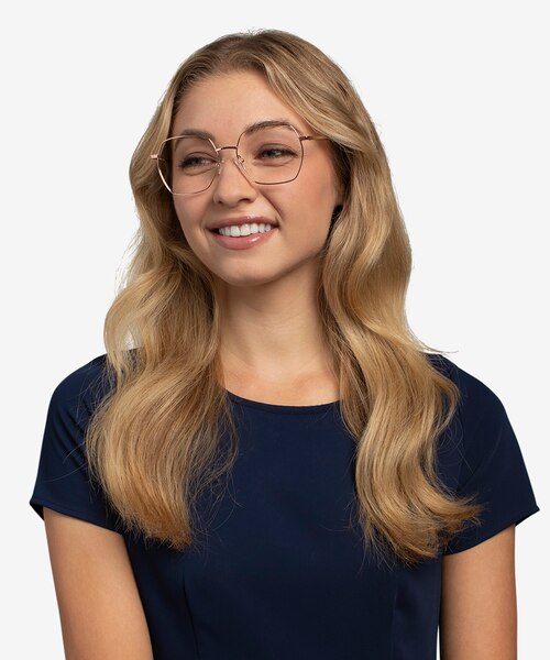 Holistic Or rose TitaniumMontures de lunettes de vue pour Femmes d'EyeBuyDirect