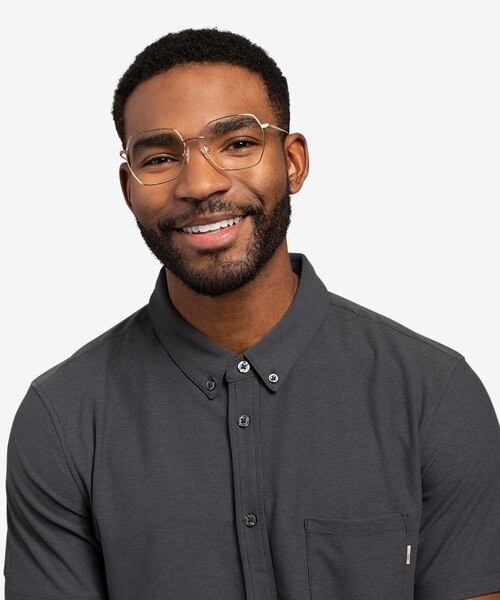 Holistic Gold TitaniumEyeglass Frames for Men from EyeBuyDirect