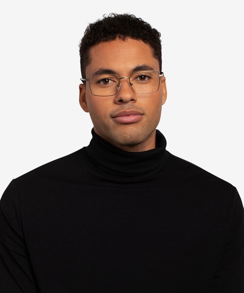 Apex Gunmetal TitaniumMontures de lunettes de vue pour Hommes d'EyeBuyDirect