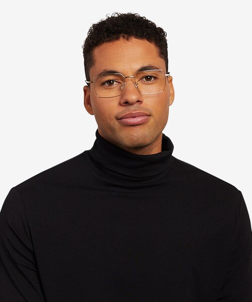 Apex Gold TitaniumEyeglass Frames for Men from EyeBuyDirect