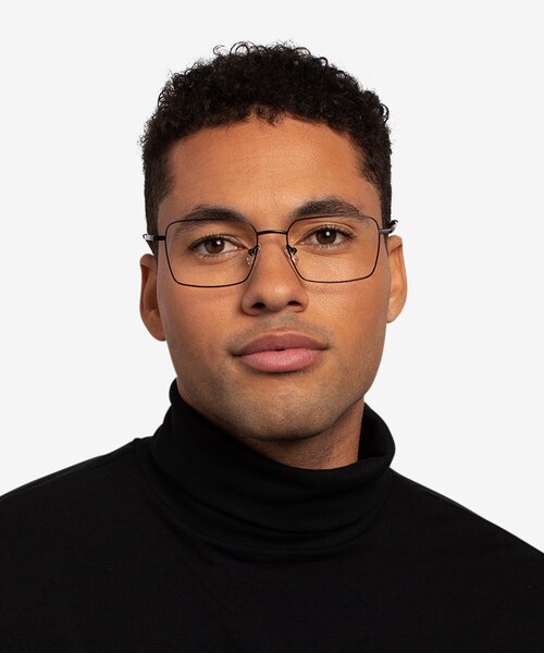 Apex Black TitaniumEyeglass Frames for Men from EyeBuyDirect