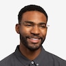 Geometry Bronze TitaniumEyeglass Frames for Men from EyeBuyDirect