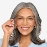 Imani Gold TitaniumEyeglass Frames for Women from EyeBuyDirect