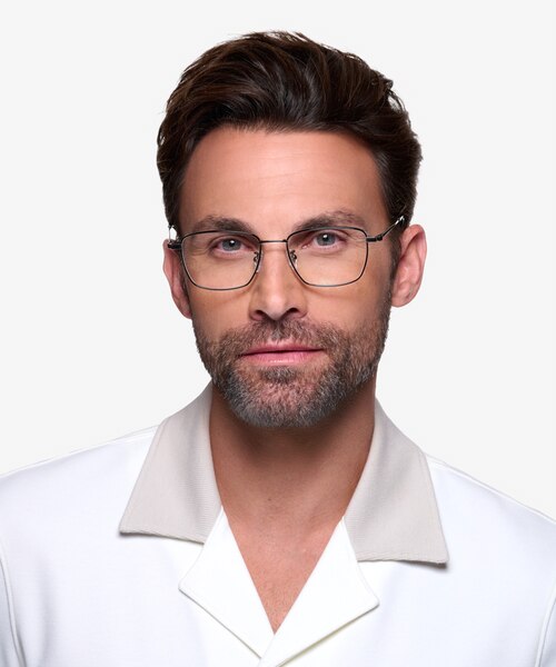 Lorem Black Gunmetal TitaniumEyeglass Frames for Men from EyeBuyDirect