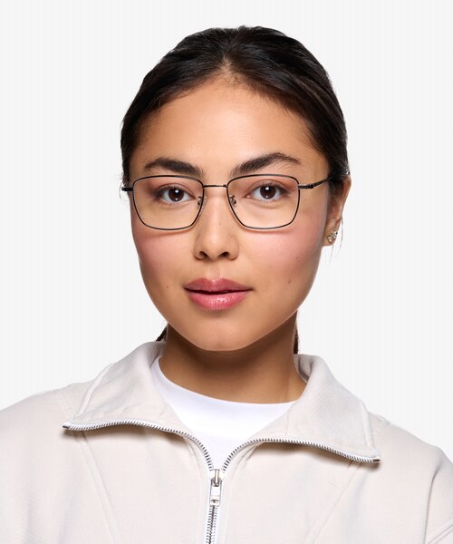 Lorem Black Gunmetal TitaniumEyeglass Frames for Women from EyeBuyDirect