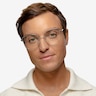 Bessie Silver TitaniumEyeglass Frames for Men from EyeBuyDirect
