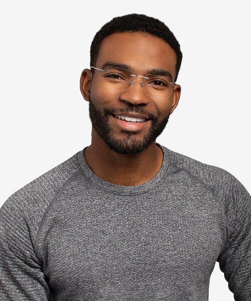 Nate Silver Clear TitaniumEyeglass Frames for Men from EyeBuyDirect