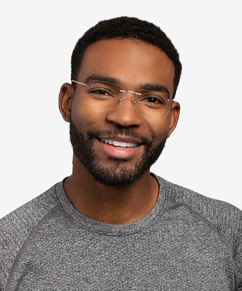 Nate Silver Clear TitaniumEyeglass Frames for Men from EyeBuyDirect